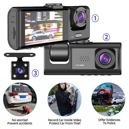 3 Camera Vehicle HD DVR