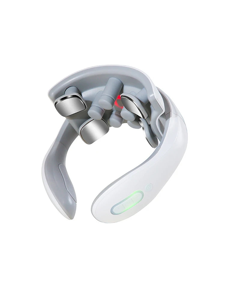 4 Head USB Rechargeable Heated Neck Massager